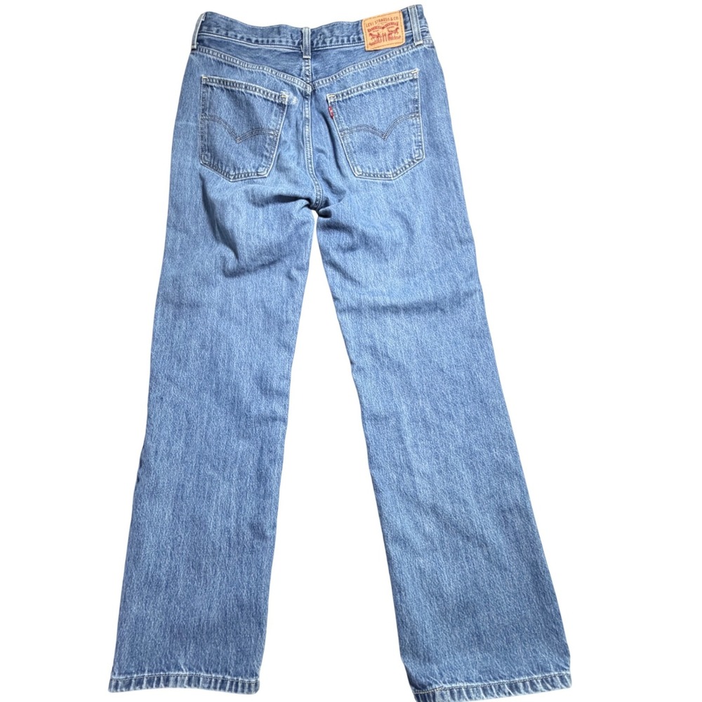 Levis Low Pro Straight Jeans Womens 29 Medium Wash Retro Mid Denim Rise 90s Look - Picture 2 of 9